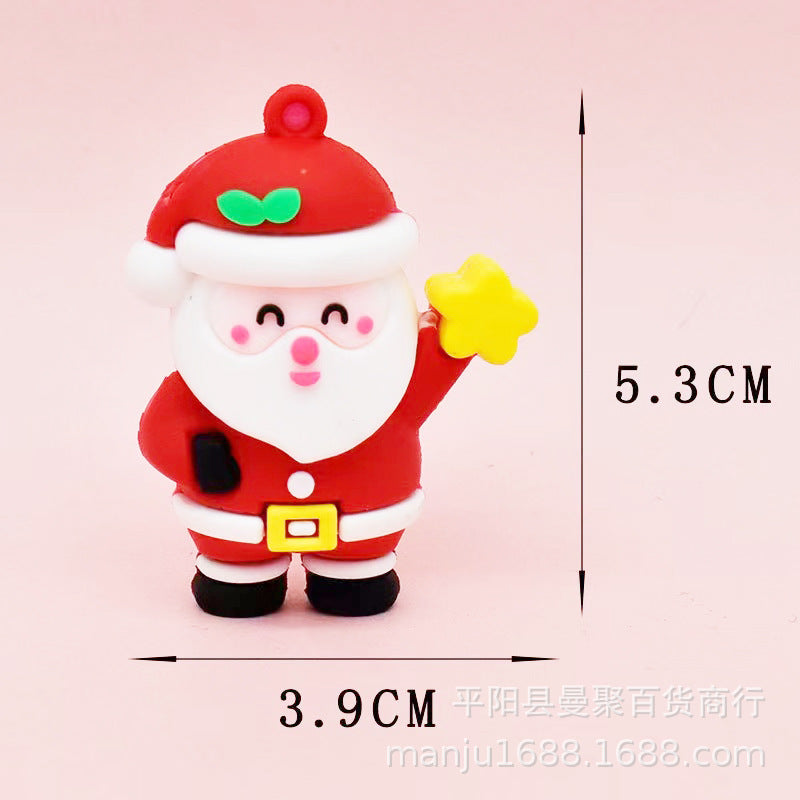 Wholesale Christmas Pendant Cartoon Keychain